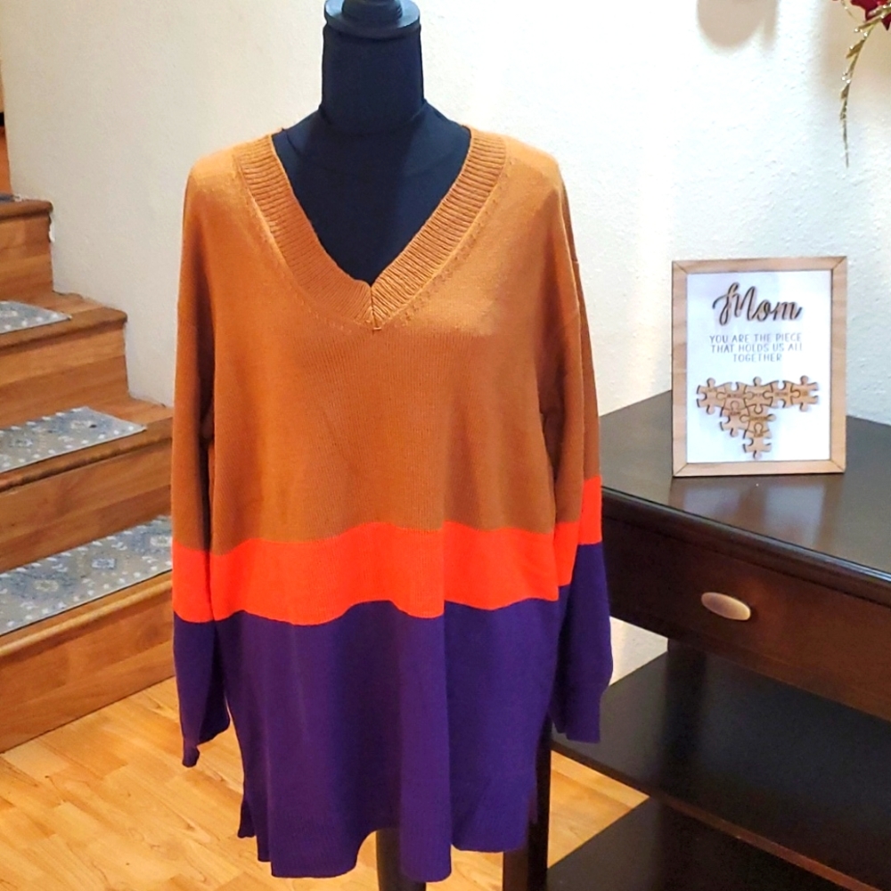 Nwt lane bryant Color block sweater. # BUNDLE TO SAVE MORE